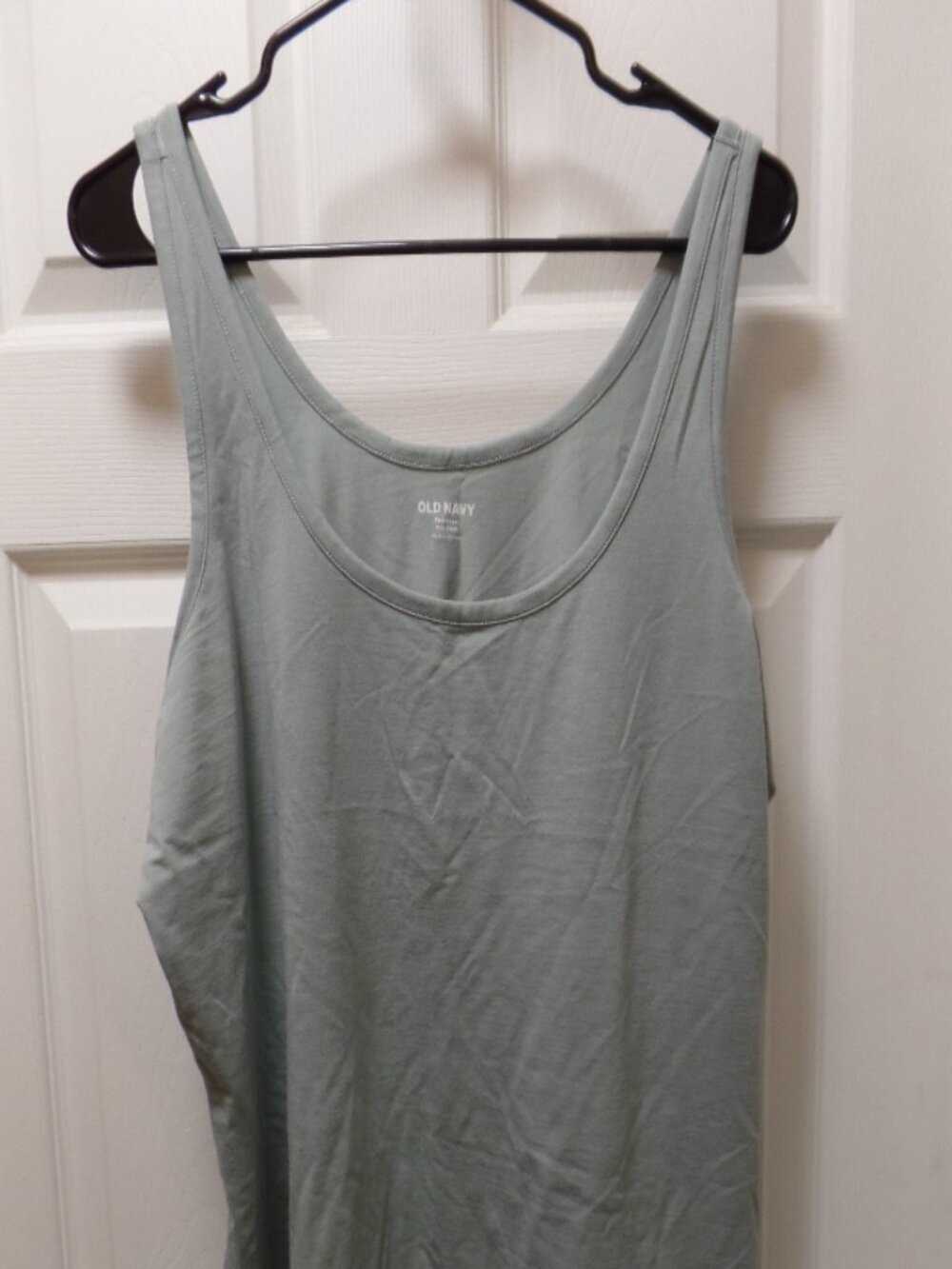 EUC Old Navy 18 20 First Layer XXL Tall Jersey Tank Layer Scoop Silver Sage Gray